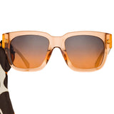 Amber D-Frame Sunglasses in Orange