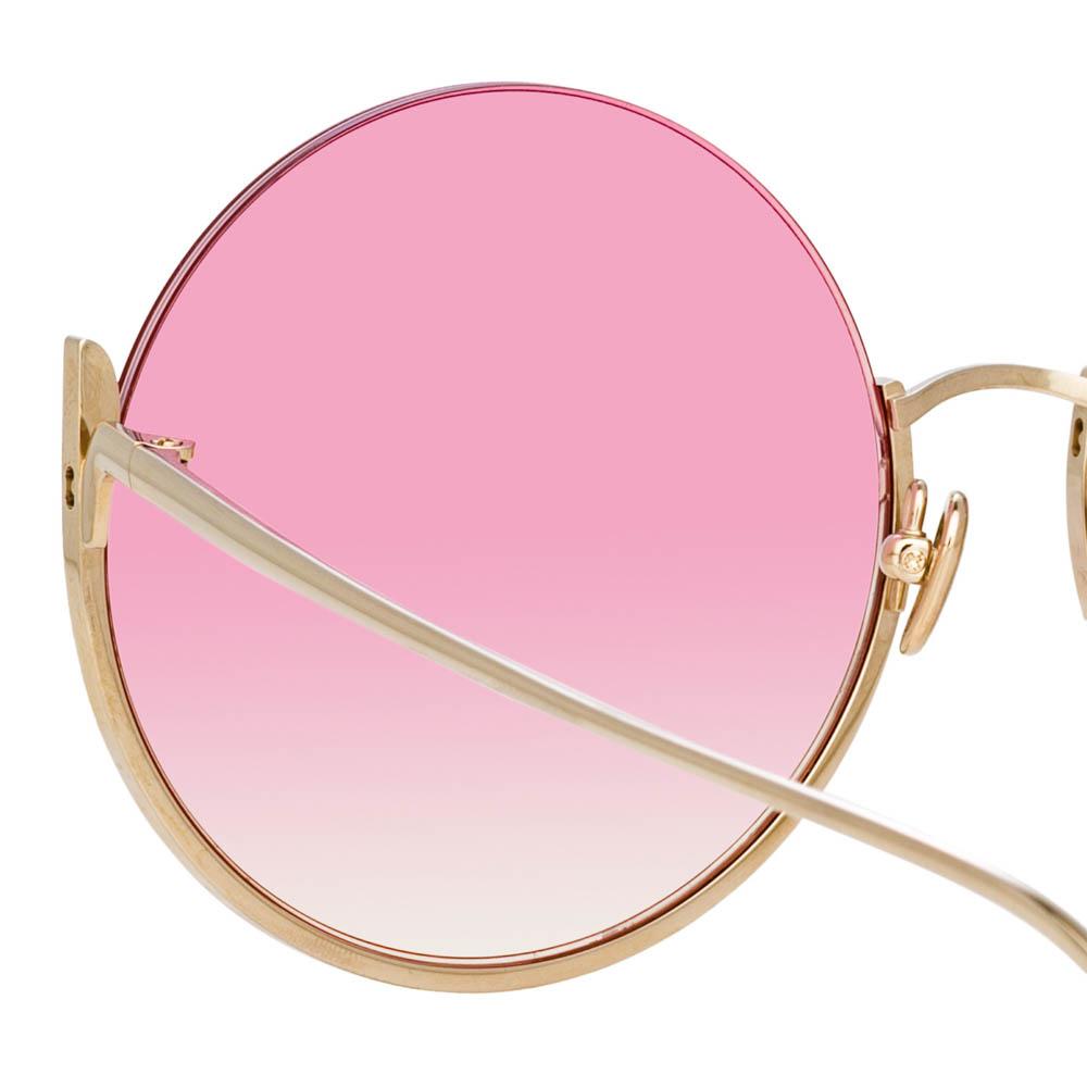 Gucci Transparent Pink Oversized Round Sunglasses | FOMO