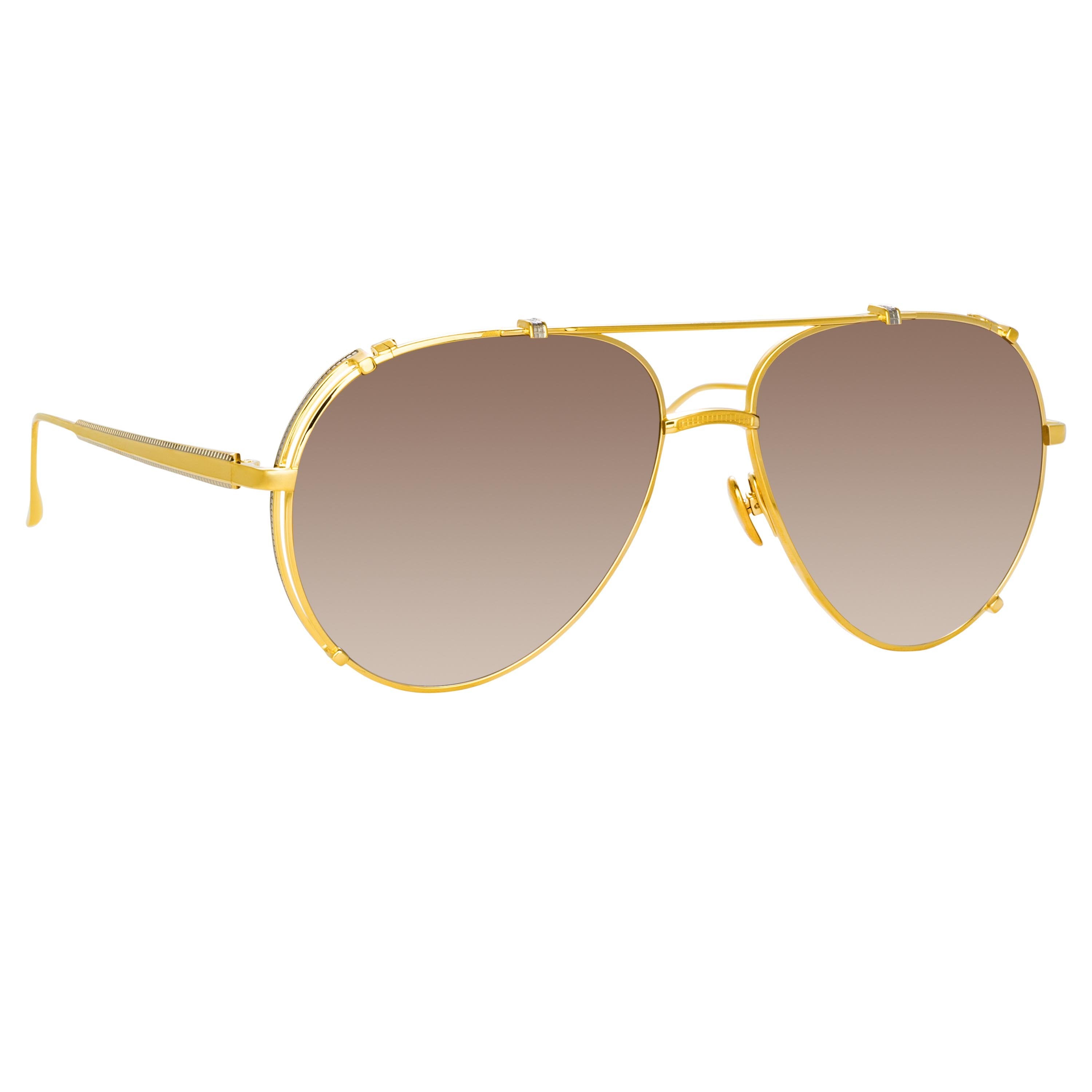 Linda Farrow 666 C1 Aviator Sunglasses – LINDA FARROW (U.S.)