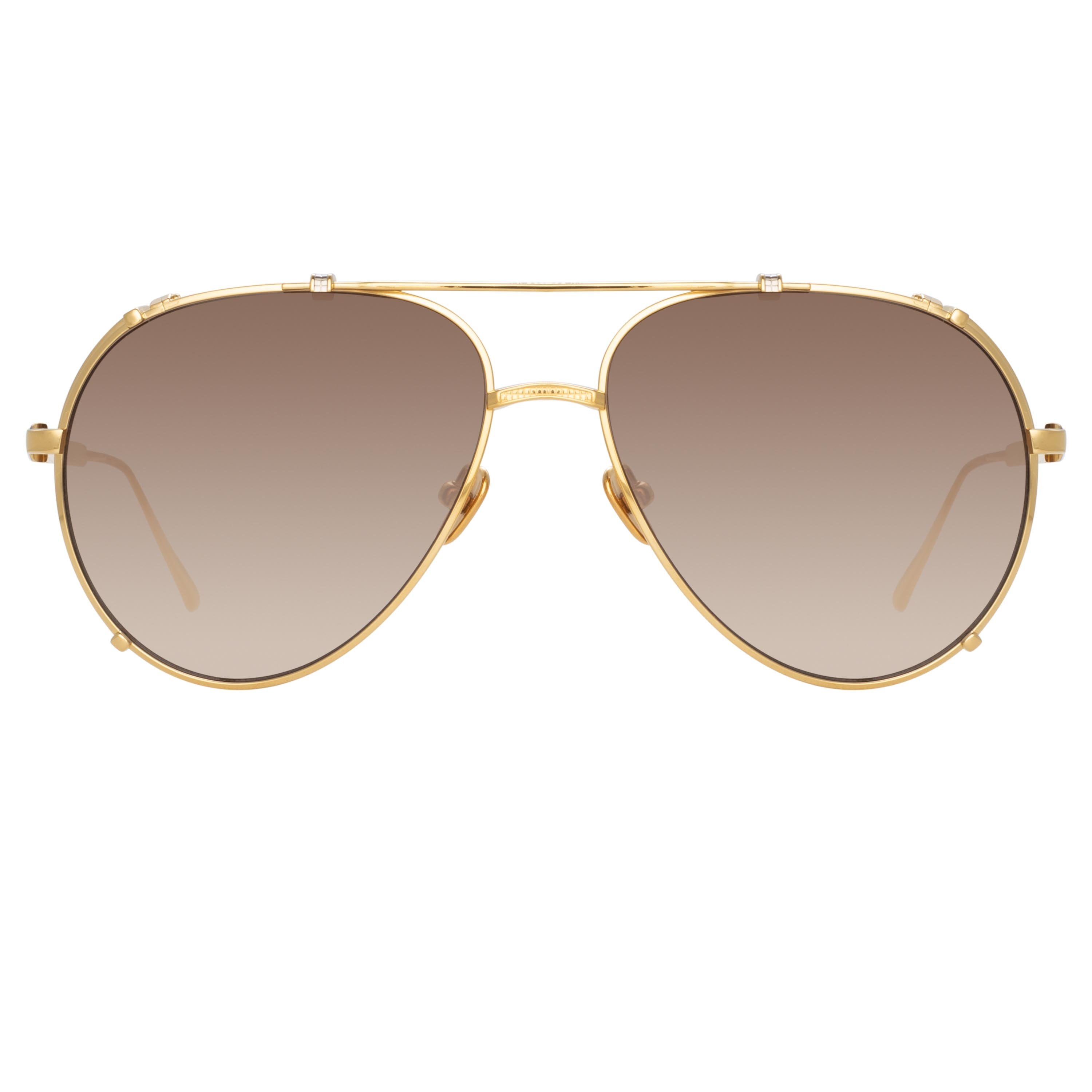 Linda Farrow Oversized pilot-frame Sunglasses - Farfetch