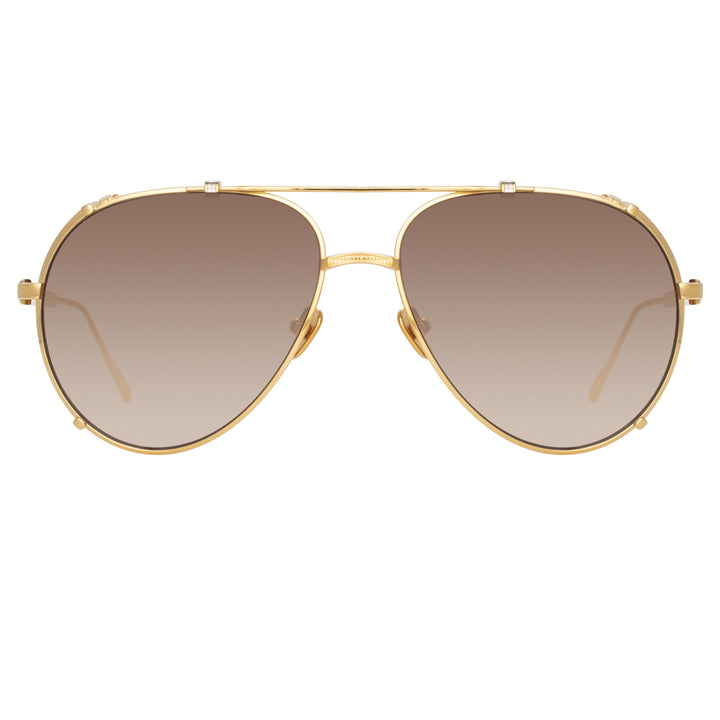 Linda Farrow Torino LFL1360 Aviator Sunglasses | Fashion Eyewear US