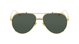 Newman Aviator Sunglasses in Yellow Gold