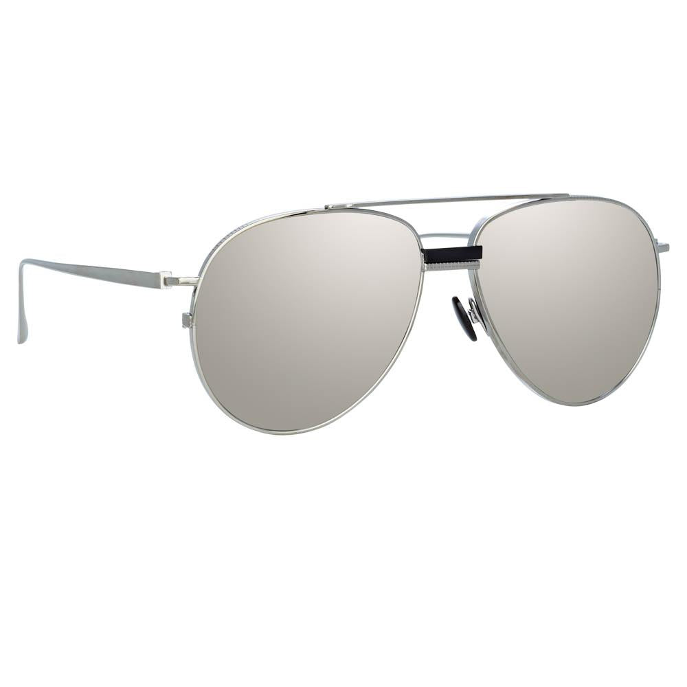 Mens white cheap aviator sunglasses