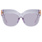 Dunaway Oversized Sunglasses in Lilac
