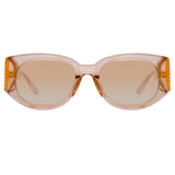 Debbie D-Frame Sunglasses in Peach