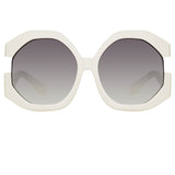 Bardot Oversized Sunglasses in White