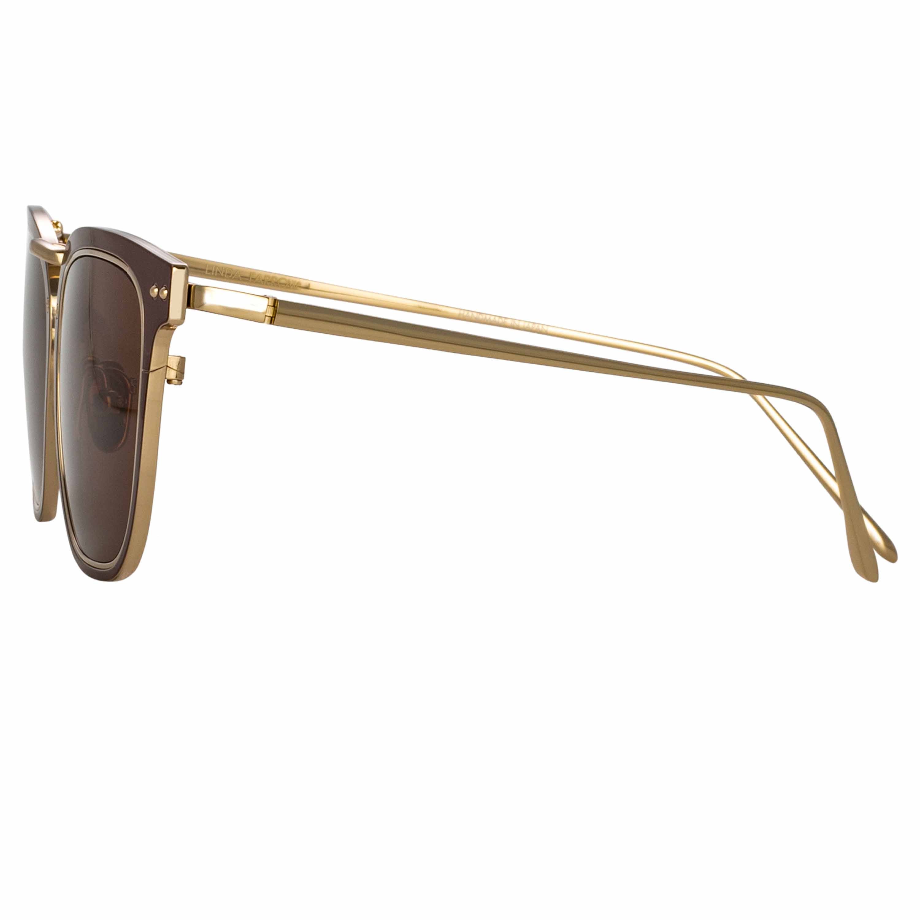 Desiree D-Frame Sunglasses in Black (Men's) by LINDA FARROW