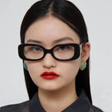 Lola Rectangular Optical Frame in Black