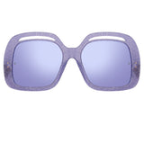 Renata Oversized Sunglasses in Purple