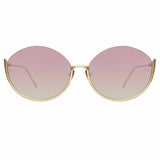 Rae Cat Eye Sunglasses in Light Gold