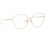 Francis Cat Eye Optical Frame in Light Gold