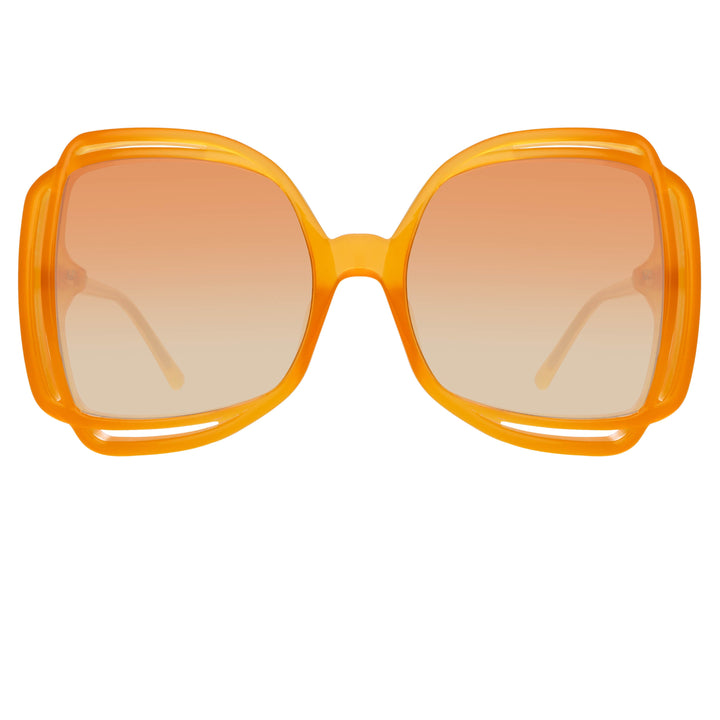 Orange Square Flame Sunglasses | Garmentory