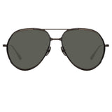 Men's Matisse Aviator Sunglasses in Nickel
