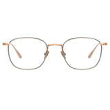 Hendrik Oval Optical Frame in Rose Gold and White Gold