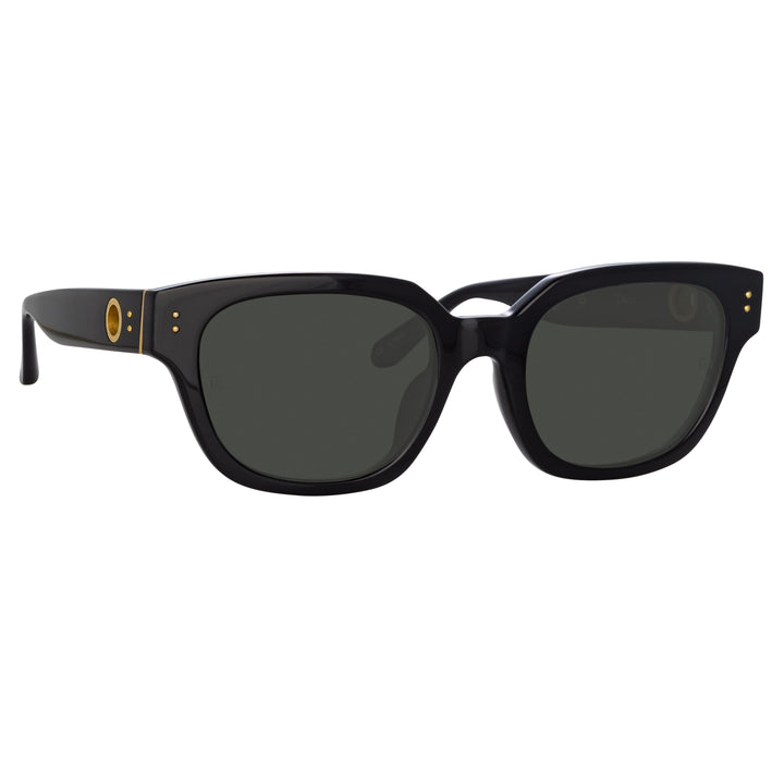 Deni D-Frame Sunglasses in Black – LINDA FARROW (INT'L)