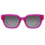 Deni D-Frame Sunglasses in Fuchsia