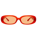 Cara Oval Sunglasses in Terracotta