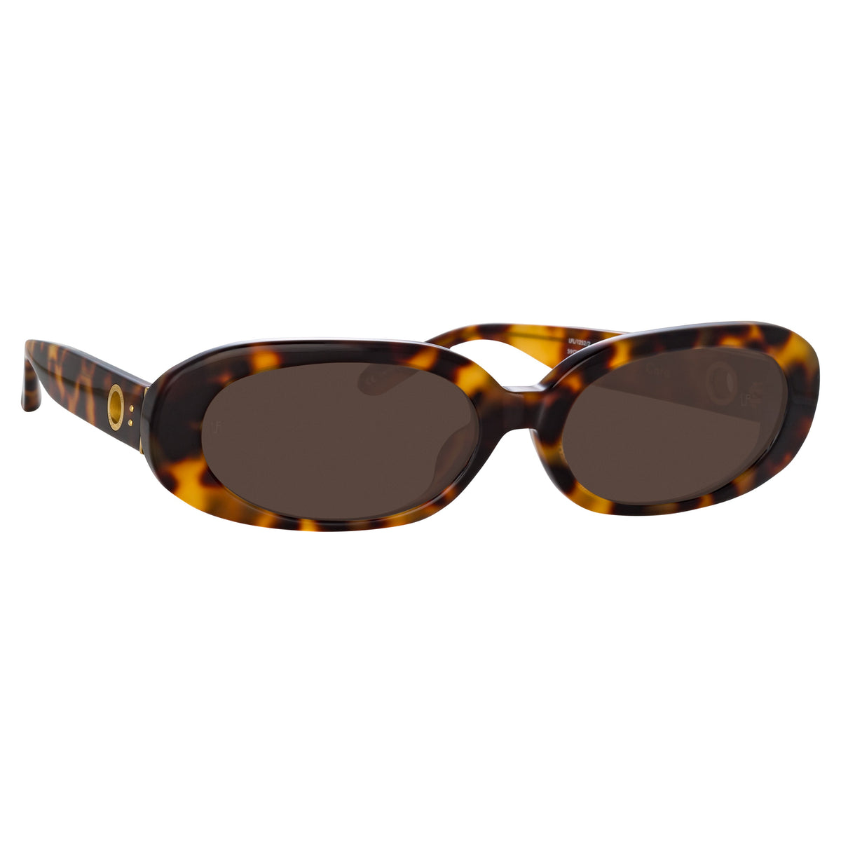 Cara Oval Sunglasses in Tortoiseshell by LINDA FARROW – LINDA FARROW ...