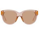 Madi Oversized Sunglasses in Peach