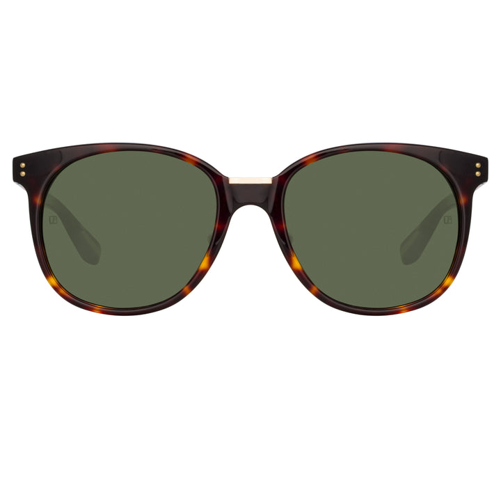 Fendi - D-Frame Logo-Print Acetate and Gold-Tone Sunglasses - Brown Fendi