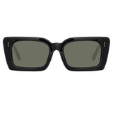 Nieve Rectangular Sunglasses in Black