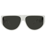 Elodie Flat Top Sunglasses in White