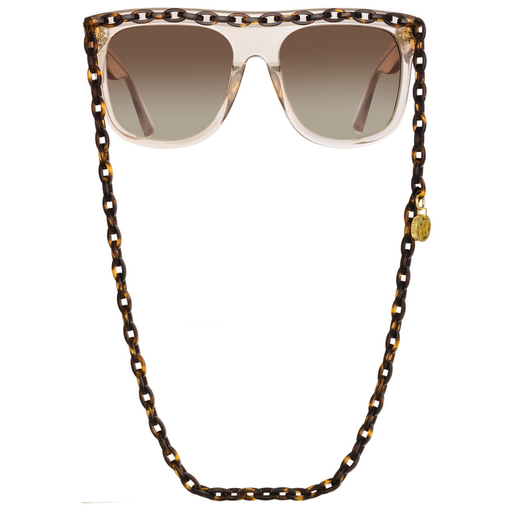 Louis Vuitton® My LV Chain Pilot Sunglasses Gradient Brown. Size W | Louis  vuitton sunglasses, Pilot sunglasses, Fashion show men