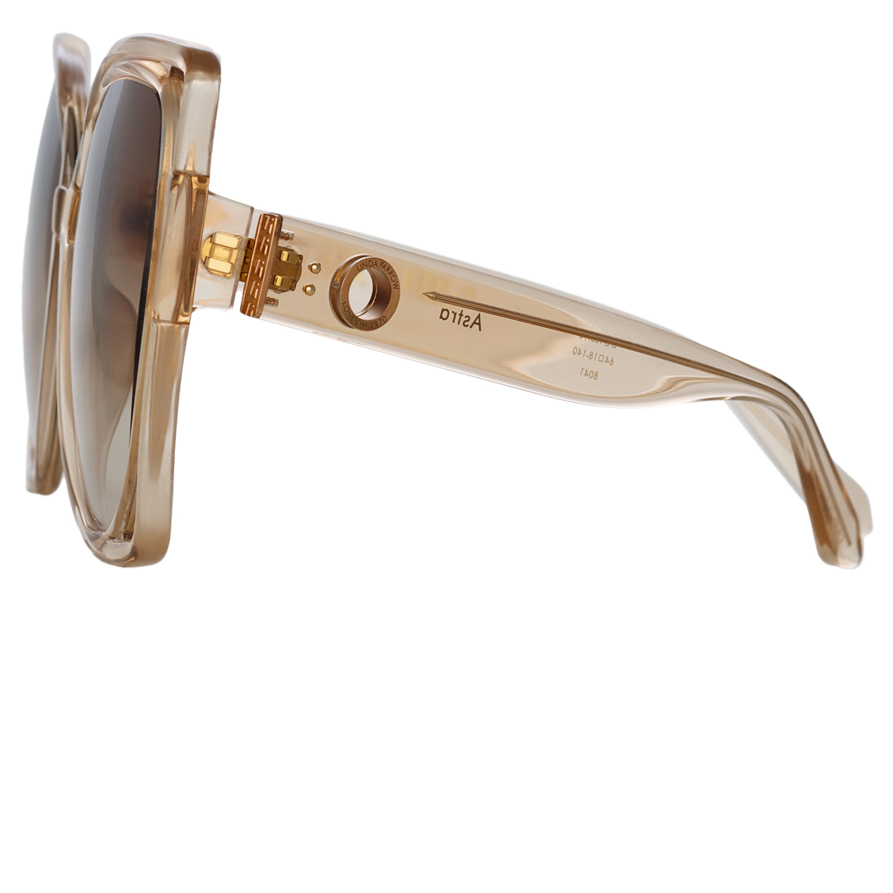 Carolina Flat Top Sunglasses in Ash by LINDA FARROW – LINDA FARROW