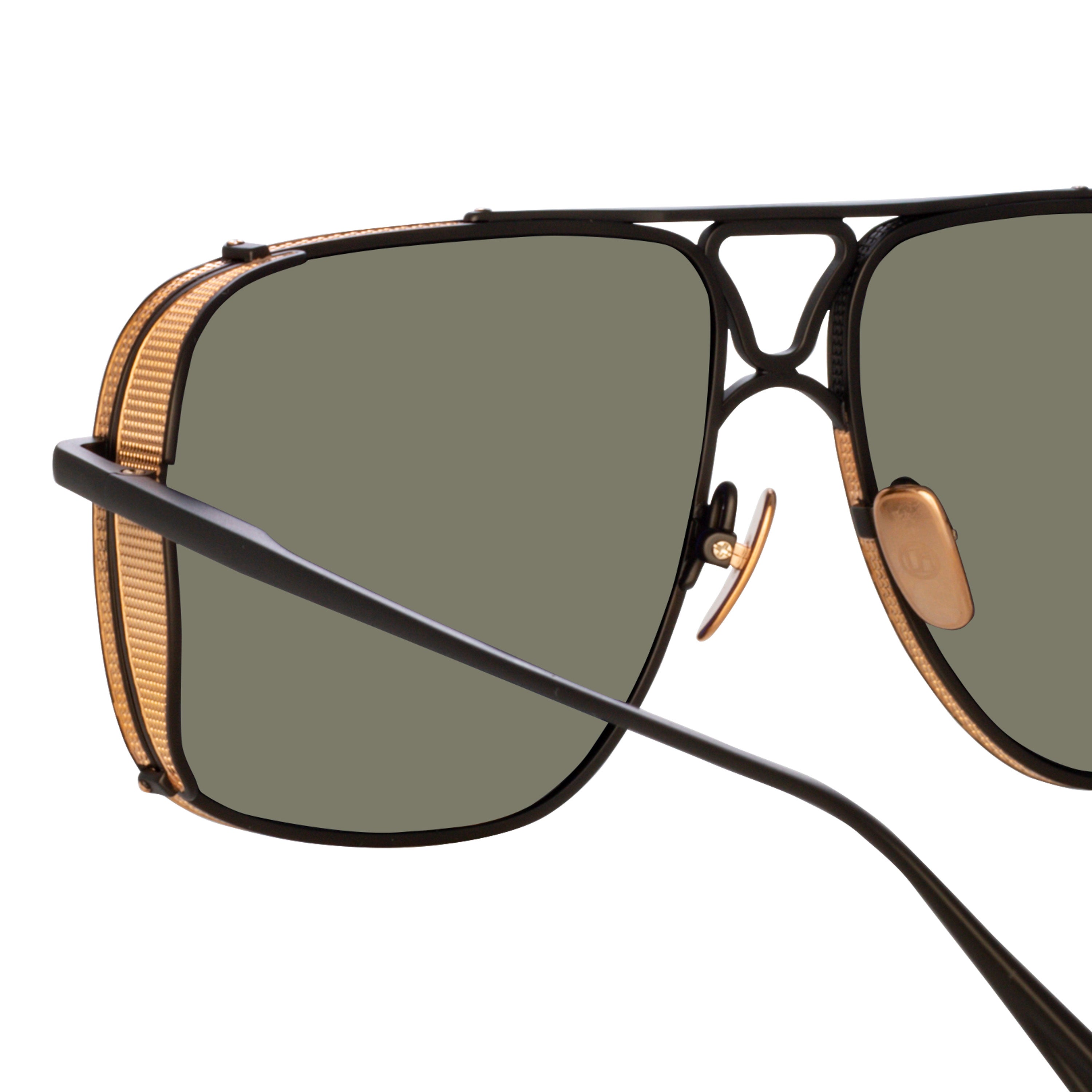 Men's Enzo Aviator Sunglasses in Nickel