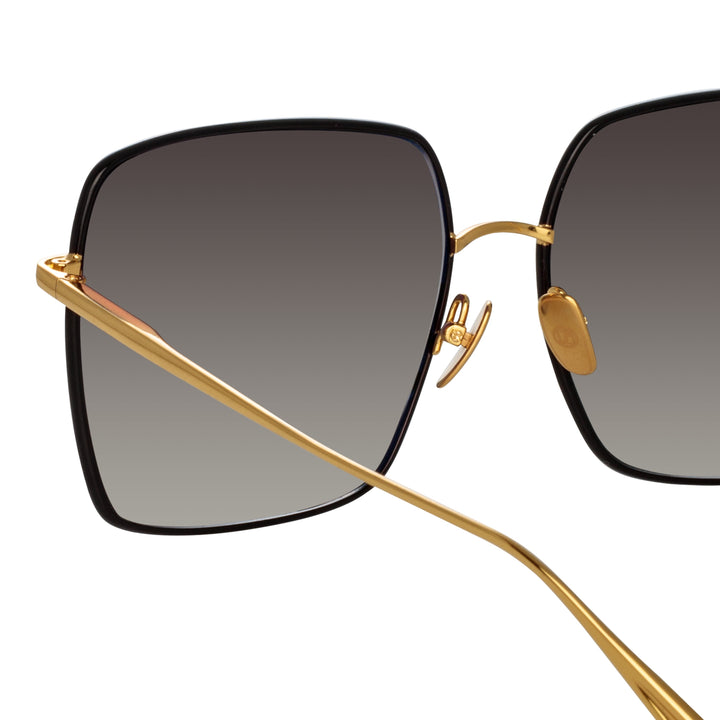 Hina Square Sunglasses in Black – LINDA FARROW (INT'L)