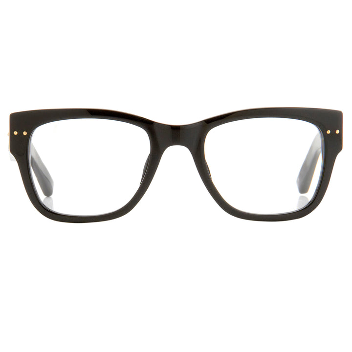 Men's Gray Oval Optical Frame in Black (Asian Fit) – LINDA FARROW (U.S.)