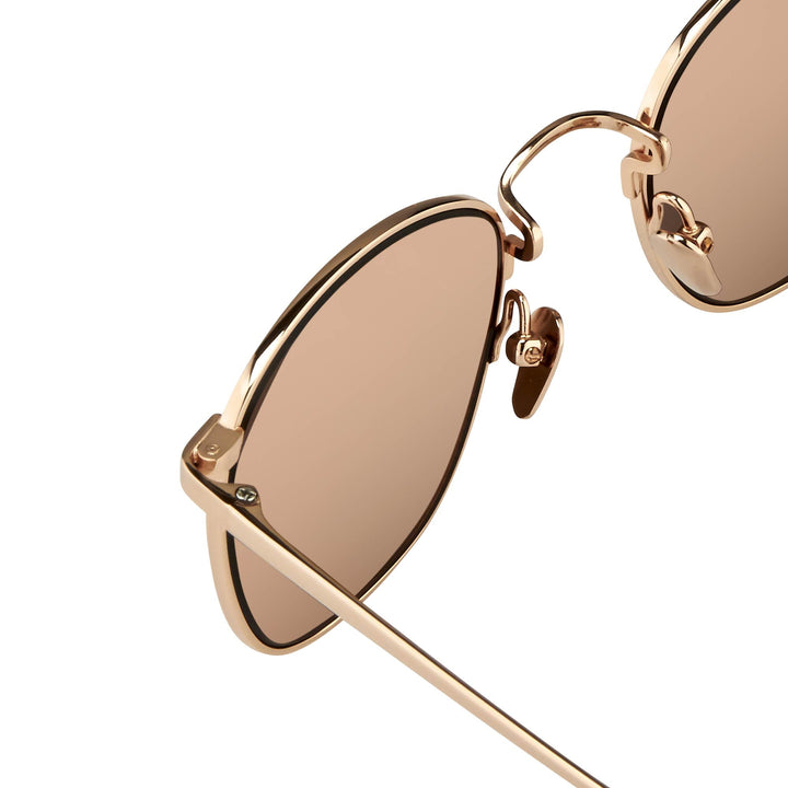 Foster Grant Women's Round Rose Gold Sunglasses