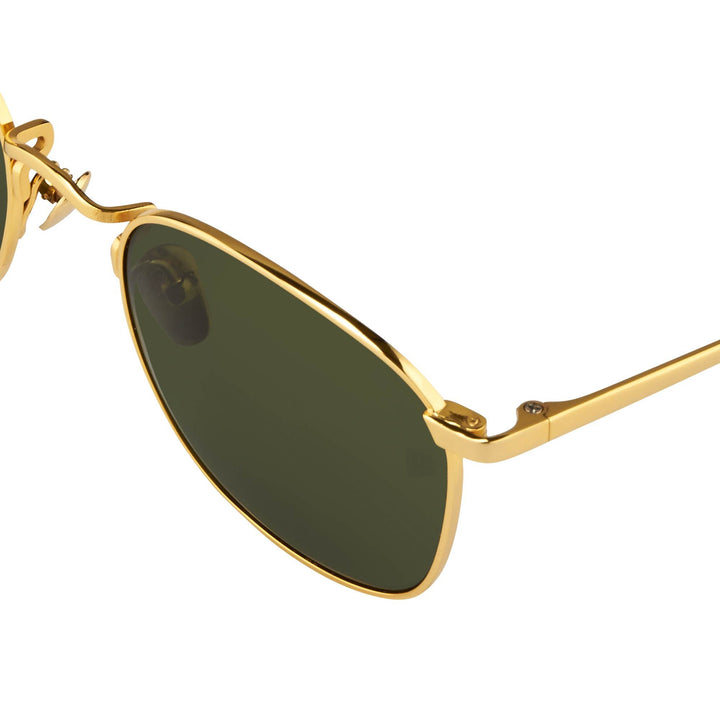 Gold rimmed sale sunglasses mens