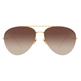 Linda Farrow 498 C5 Aviator Sunglasses