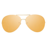 Linda Farrow 574 C1 Aviator Sunglasses