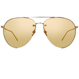 Linda Farrow 624 C7 Aviator Sunglasses