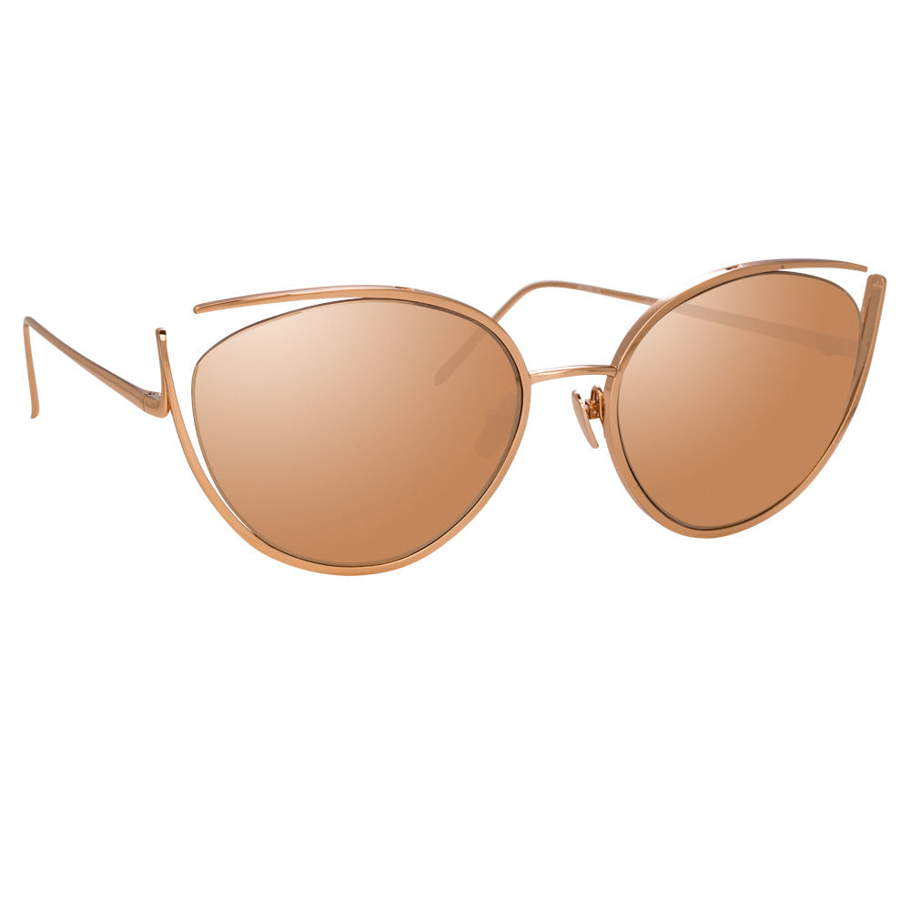 Linda farrow clearance mirrored sunglasses