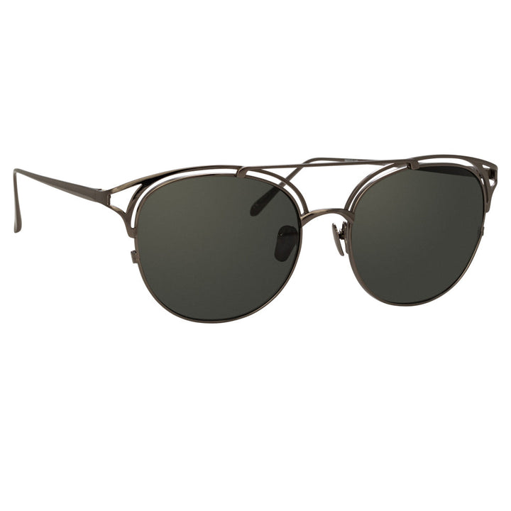 Linda Farrow Luxe Silver Aviator Sunglasses | Aviator sunglasses mens, Mens  eyewear, Silver aviators