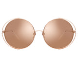 Linda Farrow Farah C3 Round Sunglasses