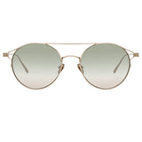 Linda Farrow Rayan C6 Oval Sunglasses