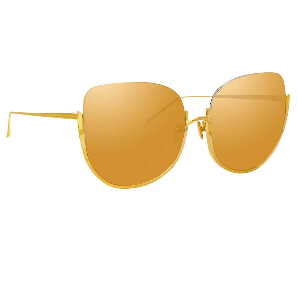 Dakota Flat Top Sunglasses in Ash by LINDA FARROW – LINDA FARROW (U.S.)