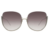 Linda Farrow Kennedy C7 Oversized Sunglasses