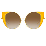 Linda Farrow Austin C3 Cat Eye Sunglasses