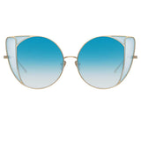 Linda Farrow Austin C7 Cat Eye Sunglasses