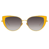 Linda Farrow Des Vouex C3 Cat Eye Sunglasses