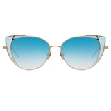 Linda Farrow Des Vouex C7 Cat Eye Sunglasses