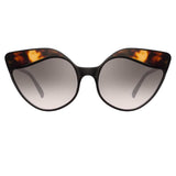 Linda Farrow Ash C3 Cat Eye Sunglasses