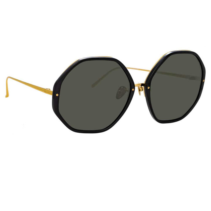 Alona Oversized Sunglasses in Black Frame by LINDA FARROW – LINDA FARROW  (INT'L)