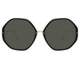 The Alona | Oversized Sunglasses in Black Frame (C29)