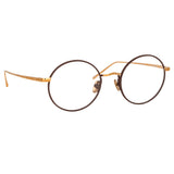 The Adams | Oval Optical Frame in Brown and Rose Gold (C4)